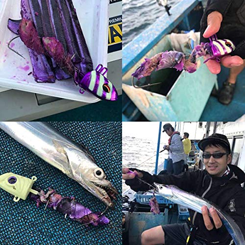 Amazon | ぐるぐるさんま パープル 釣り餌 タチウオテンヤ タコ釣り
